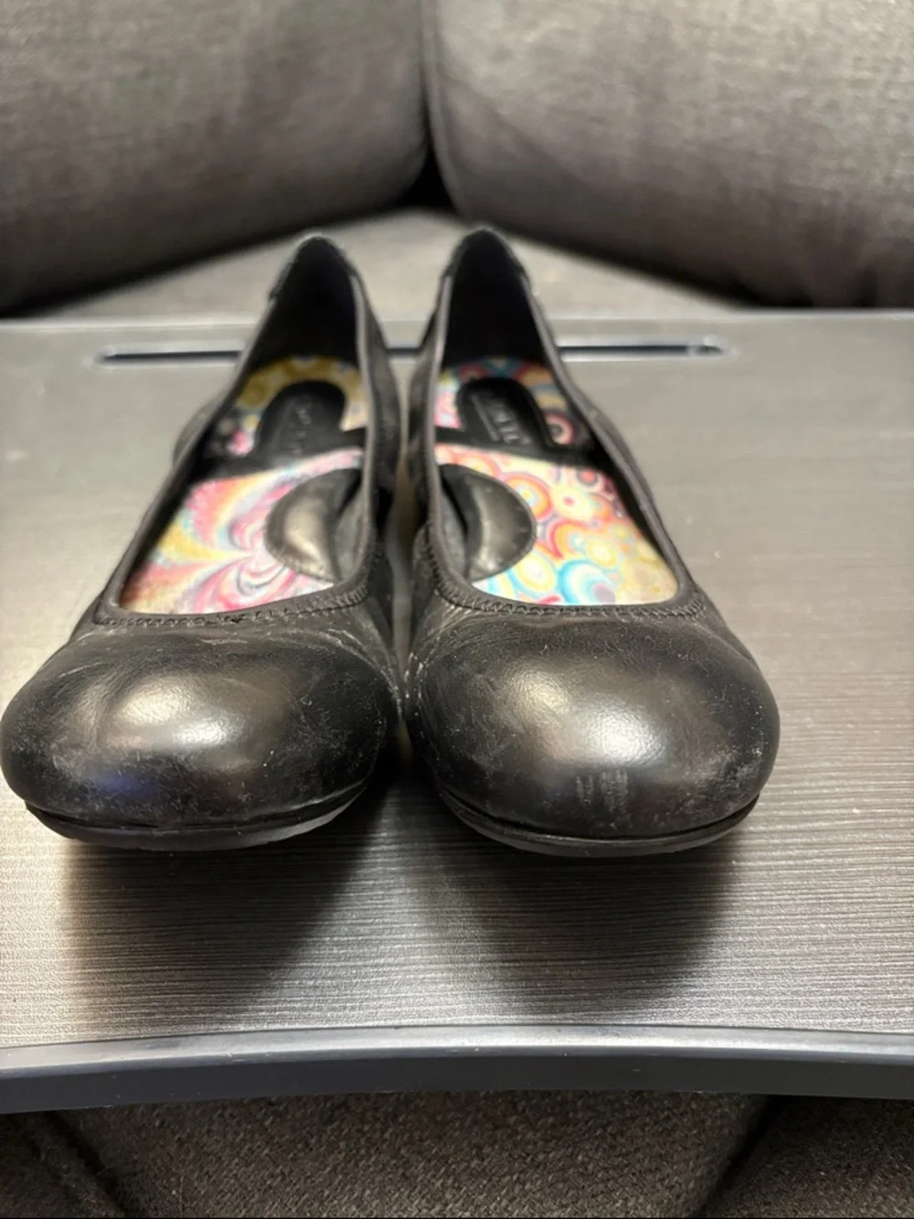 Born Black Women's Leather Ballet Flats - Picture 2 of 7